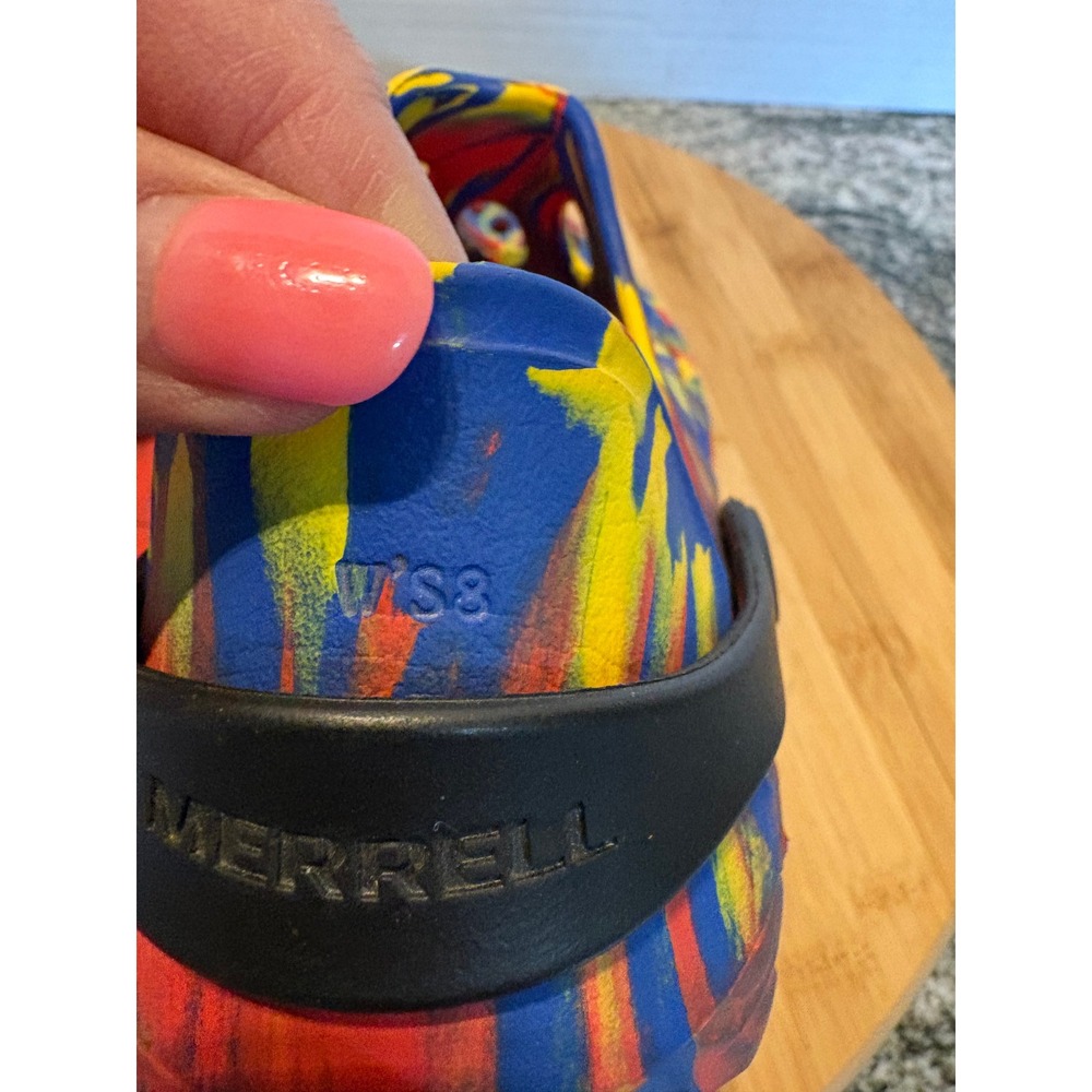 Merrell Hydro Moc Womens 8 Multi Color Marbled Water Shoes Clogs J003920 - Picture 4 of 6